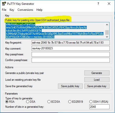 ssh generate key 2048 Putty timeouts less    Password NetsLovers SSH &