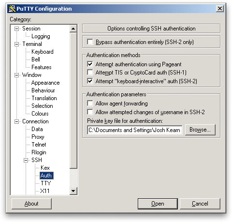 Putty SSH - Password-less & timeouts