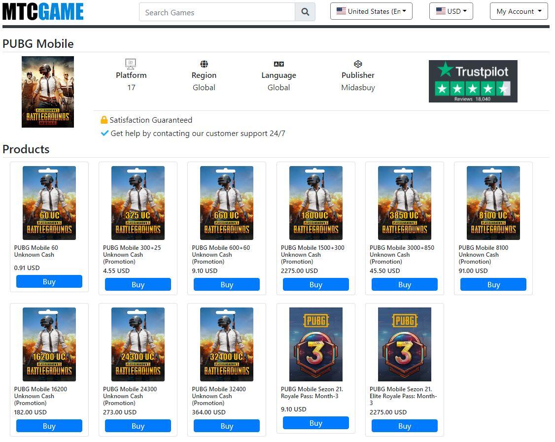 Where to buy and redeem PUBG Mobile UC