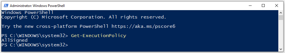 Power Shell AllSigned