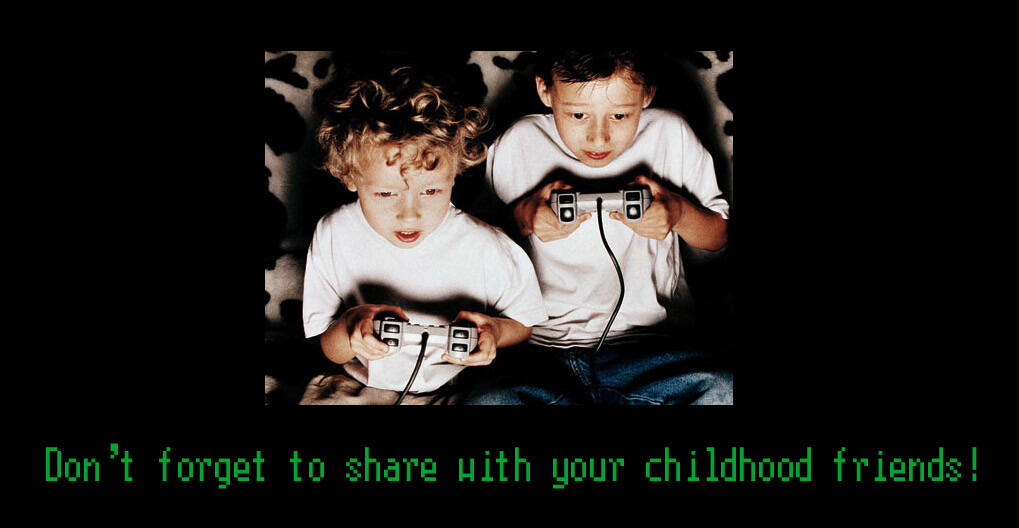 Dont forget to share Your Favorited Retro Games with your friends!