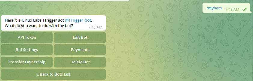Telegram Bot BotFather-show-bot-token