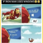 If Iron man uses Windows OS 😂