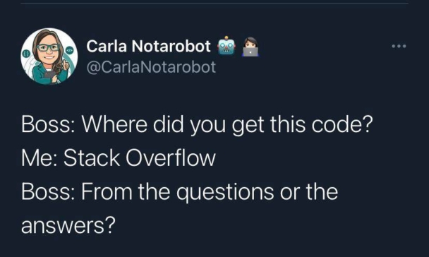From the questions or the answer!? 😅😂