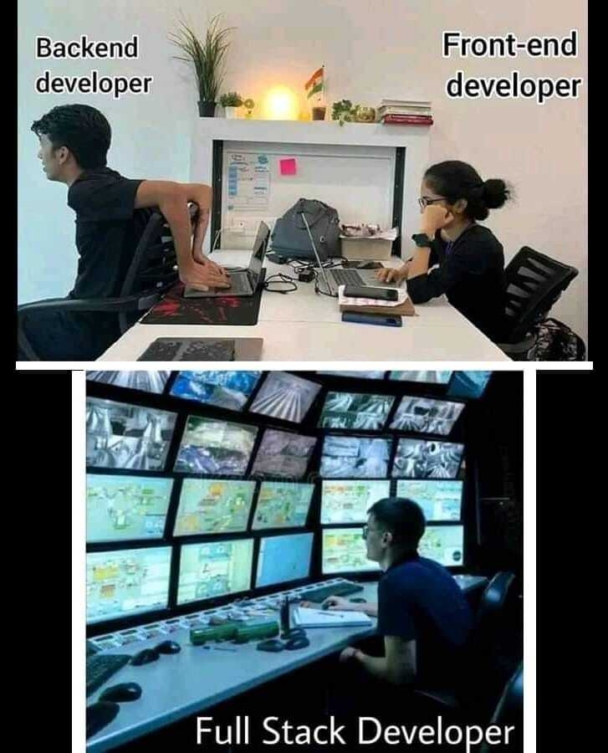 Backend vs Frontend vs Full Stack developers! 😅