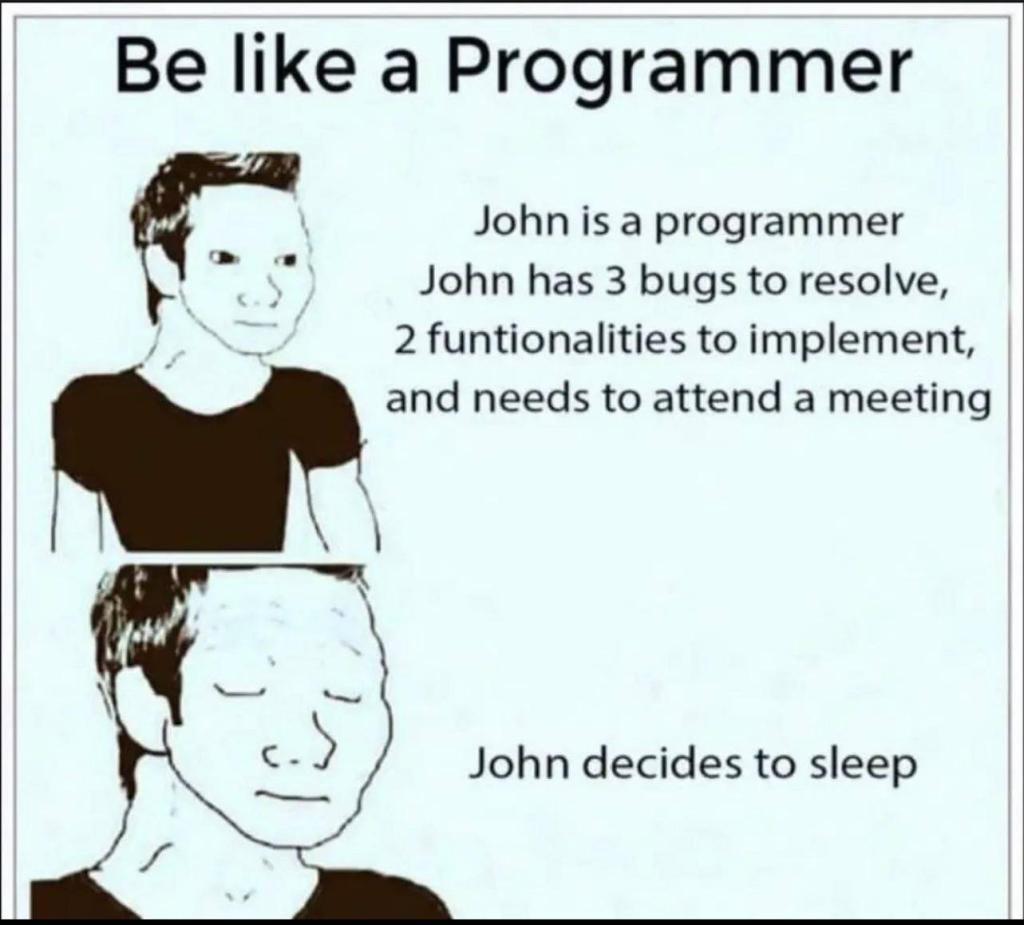 Be like a programmer! 😂😂