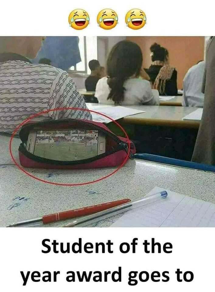 Student of the year! 😅😂