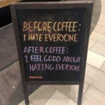 A Programmer after and before coffe! 😂