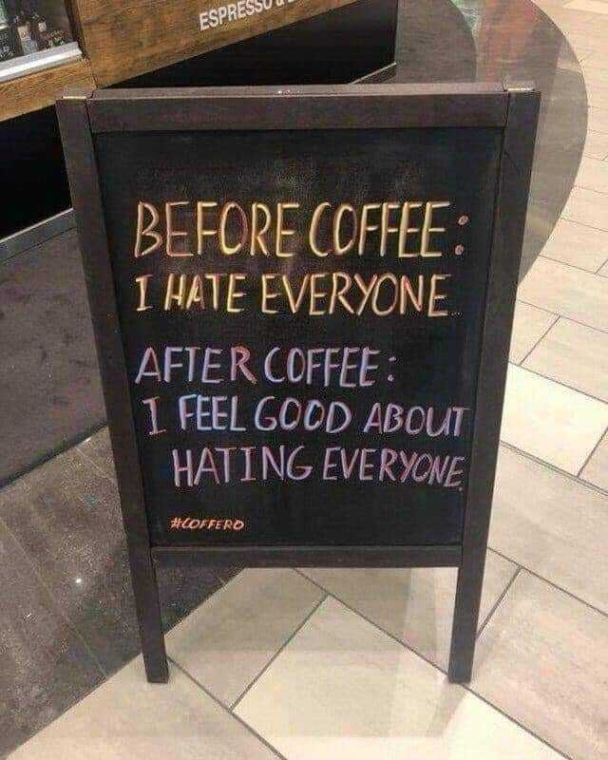 A Programmer after and before coffe! 😂