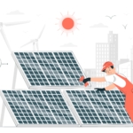 solar panels on a metal roof