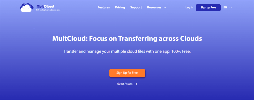 MultCloud- The Best Multiple Cloud Management Service