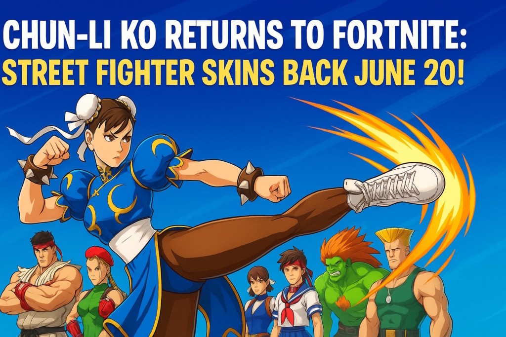 Chun Li Cod Skin Chun Li KO Returns To Fortnite: Street Fighter Skins Back June 20!