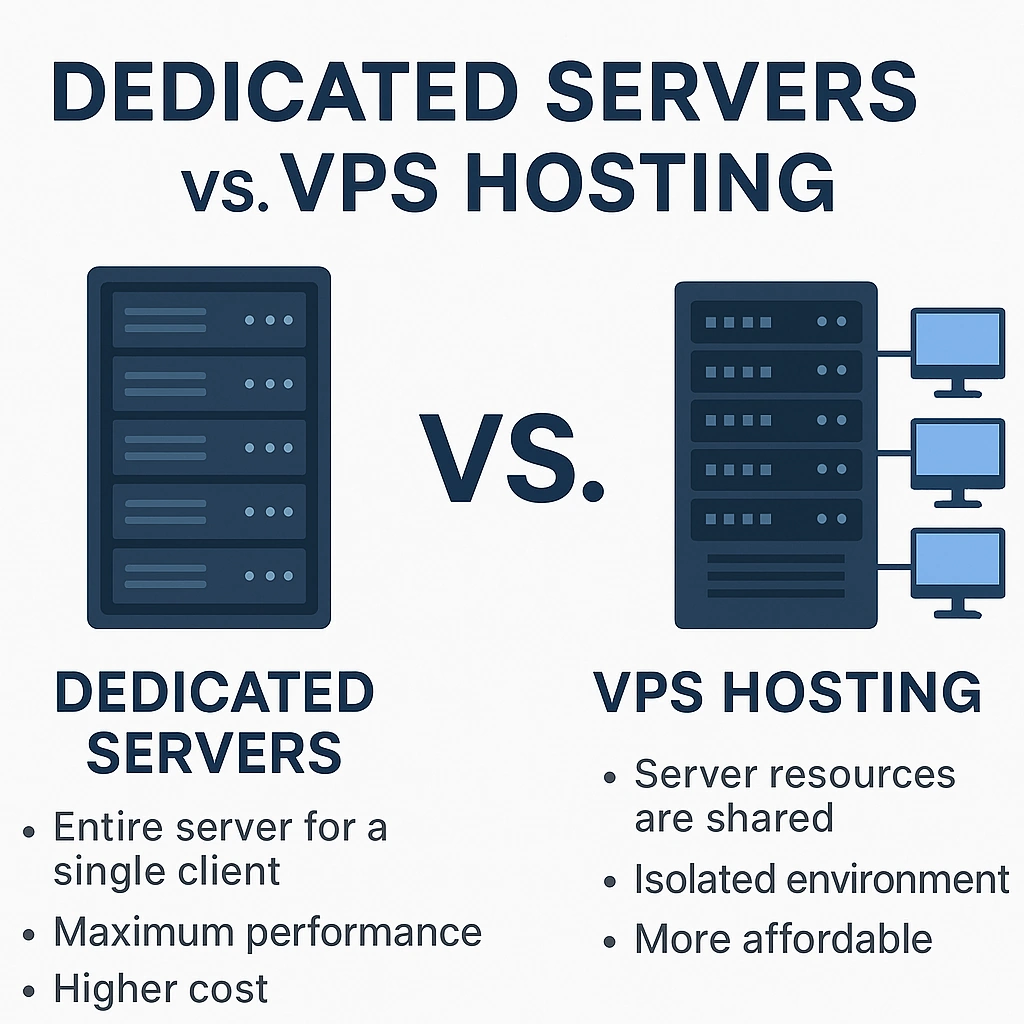 Dedicated Server Hosting: The Ultimate Guide for Businesses in 2025 4 Dedicated Servers vs. VPS Hosting