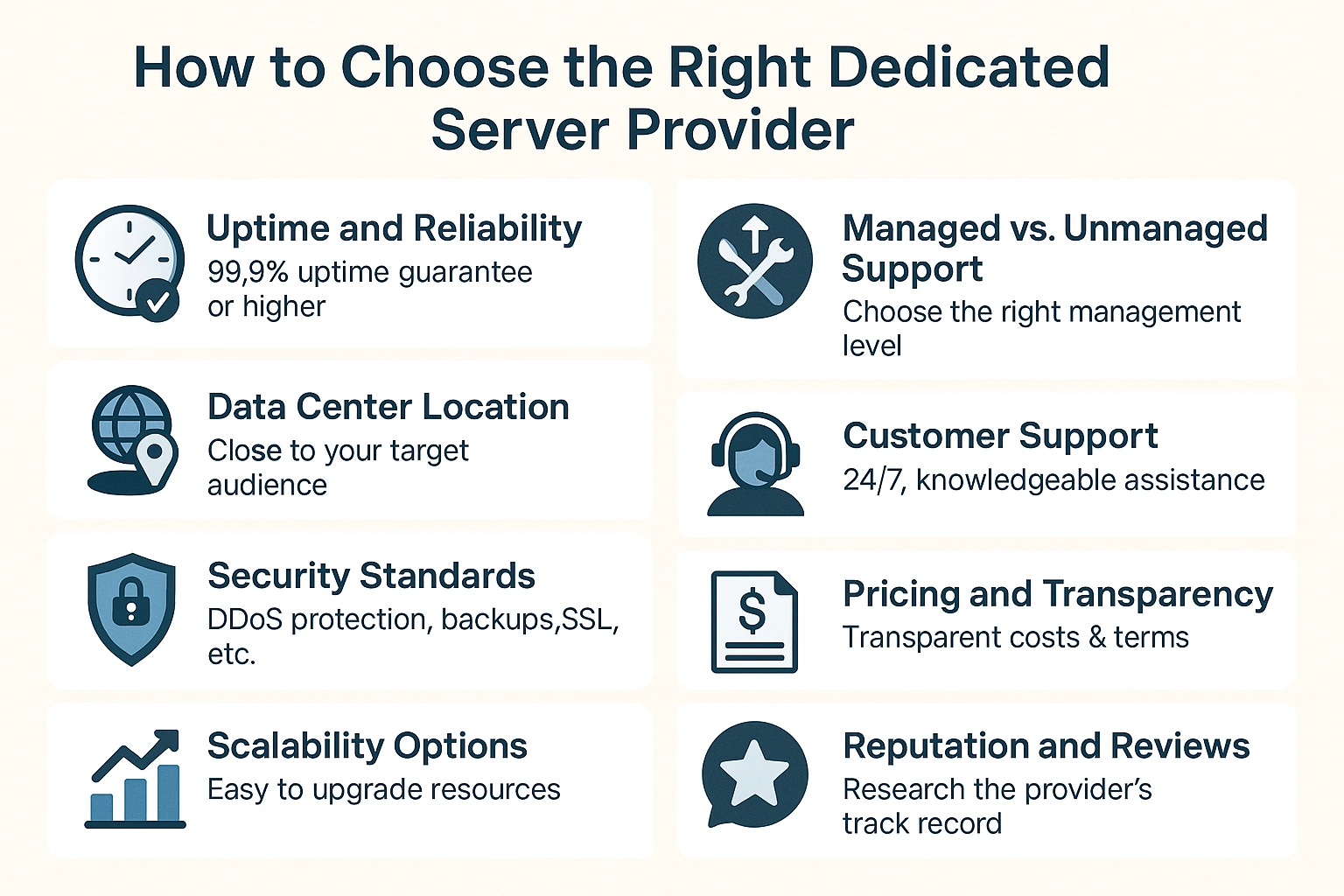 Dedicated Server Hosting: The Ultimate Guide for Businesses in 2025 5 How to Choose the Right Dedicated Server Provider